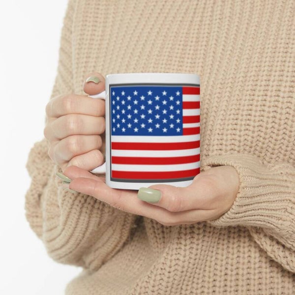 United States of America Flag-Ceramic Mug, (11oz, 15oz)