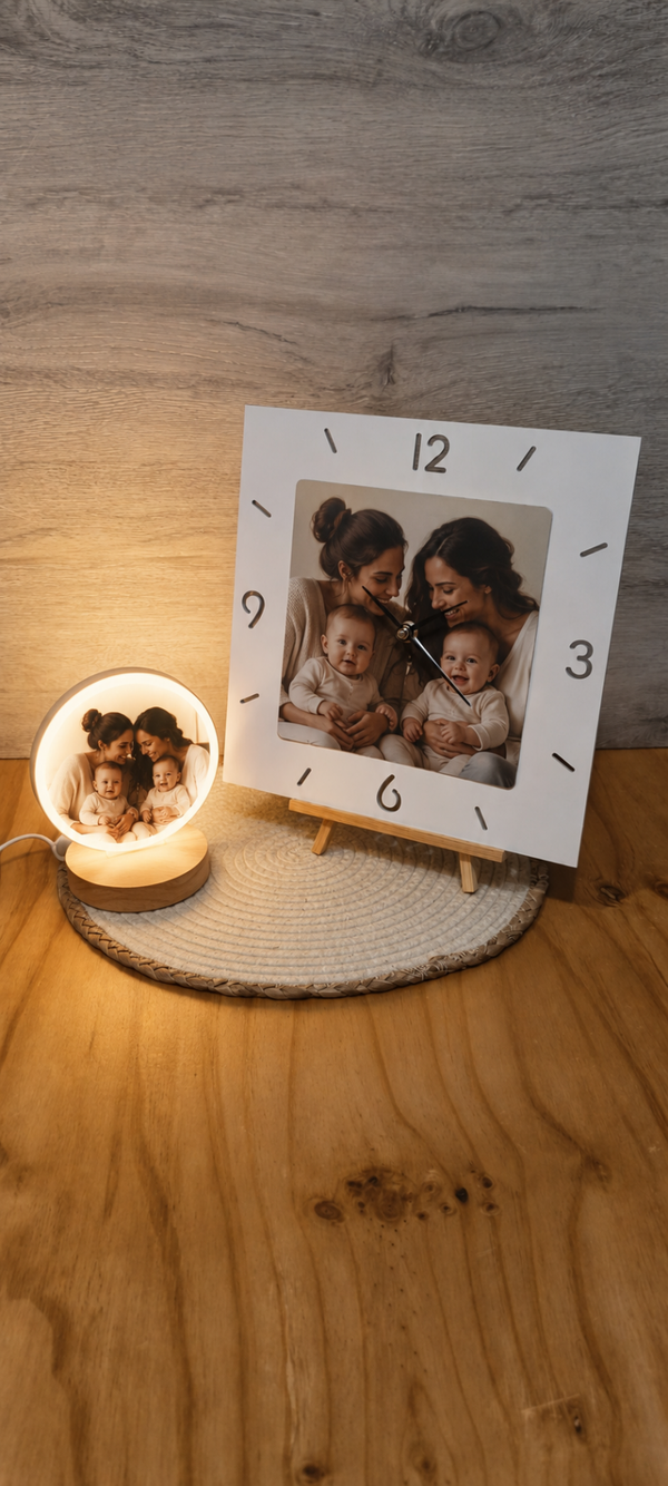 Set Orologio e lampada sublimato