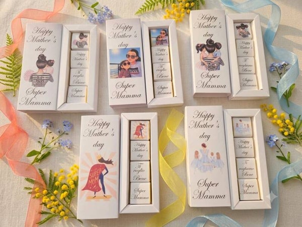 Set Regalo Cioccolato Personalizzato "Super Mamma" 🍫🌸