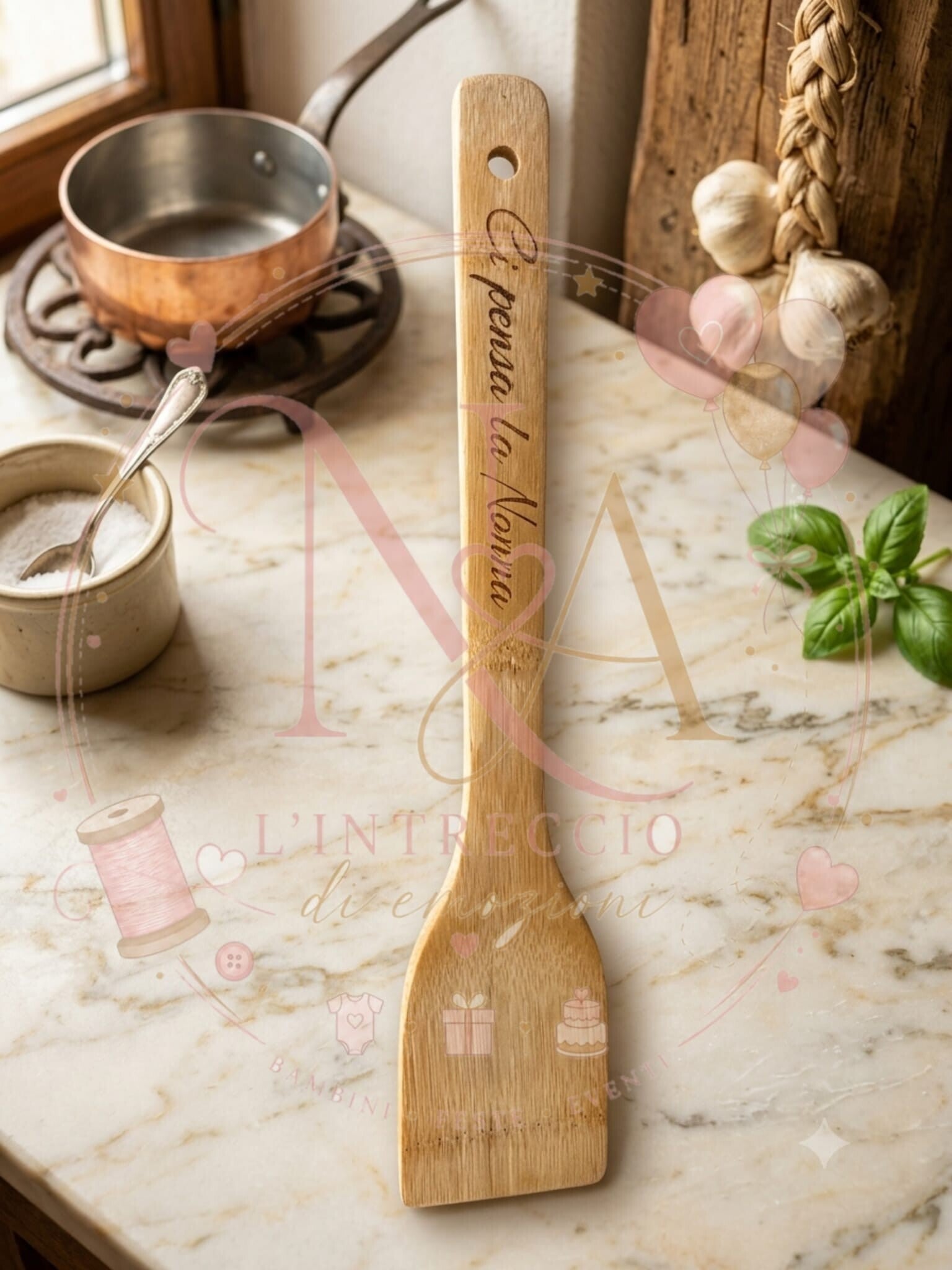 🥄 Spatola in legno personalizzata