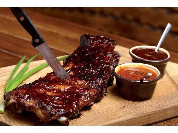 Spare ribs gegrild (bleuhogs marinade)