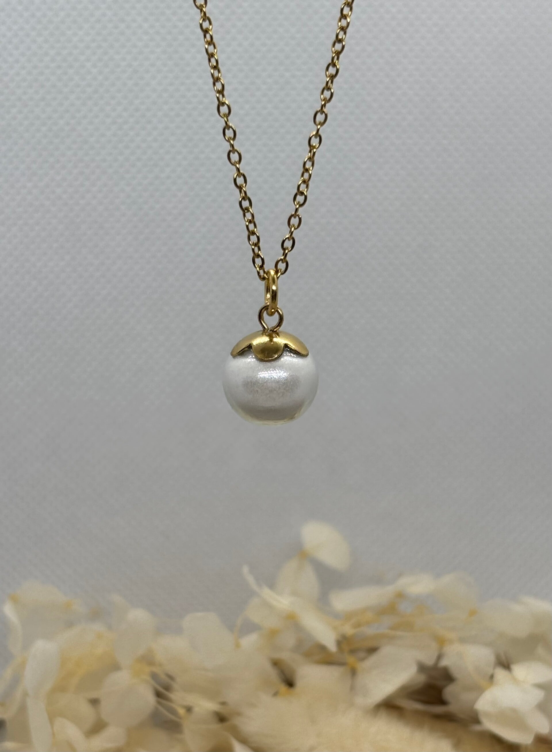 Collier Perle florale