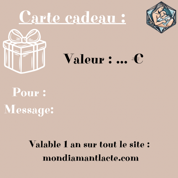 Carte cadeau Papier