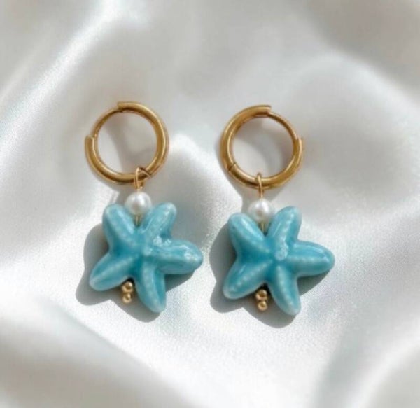Starfish oorbellen