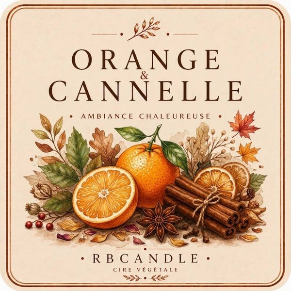 Sachet de 4 fondants orange cannelle