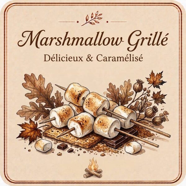 Sachet de 4 fondants marshmallow grillé