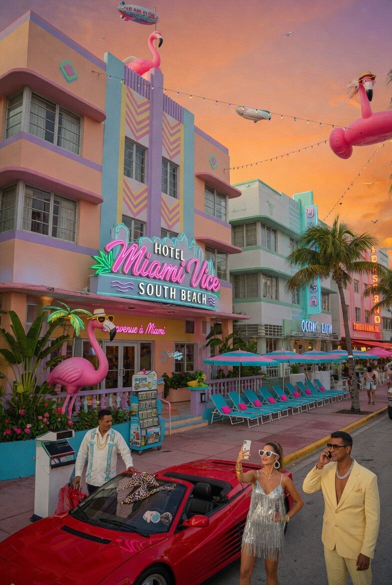 Sachet de 4 fondants hotel Miami
