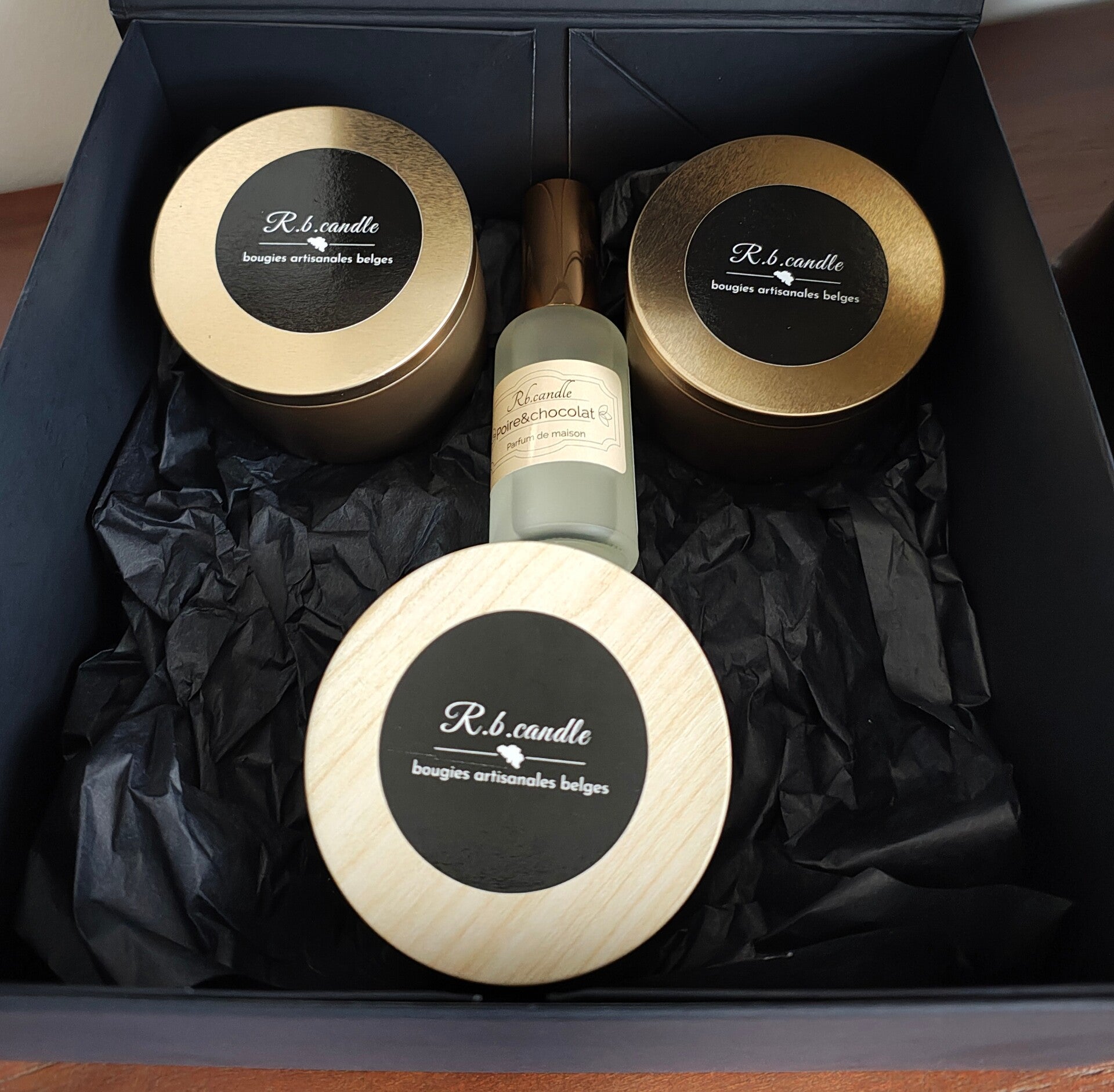 Coffret cadeaux 3 bougies douceur