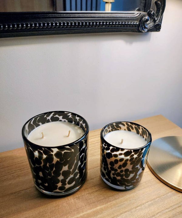 Duo de bougie "orchidée noire"