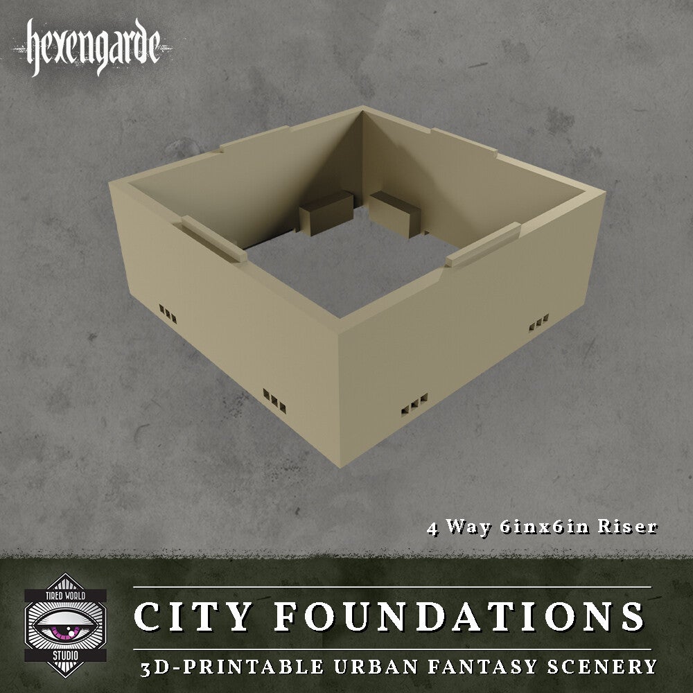 HXG-037-4Way Riser 6x6 Inch