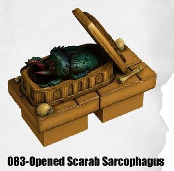 DUBL-ET-083-Opened Scarab Sarcophagus
