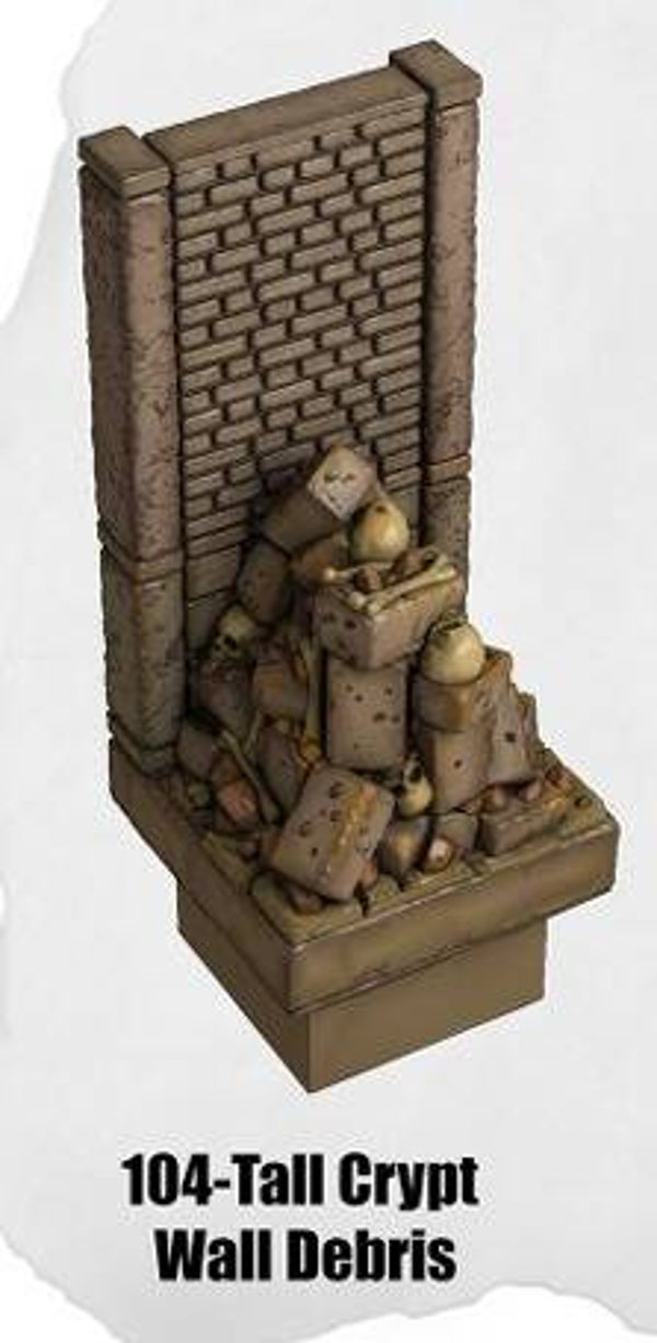 HG-104-Tall Crypt Wall Debris