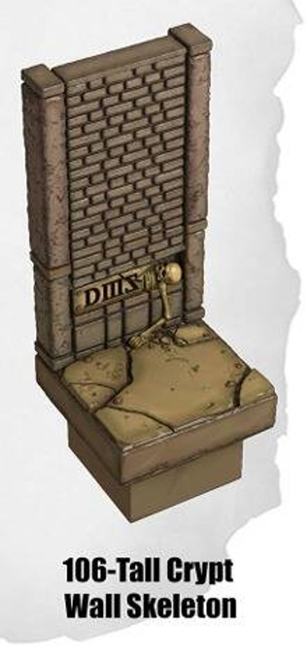 HG-106-Tall Crypt Wall Skeleton