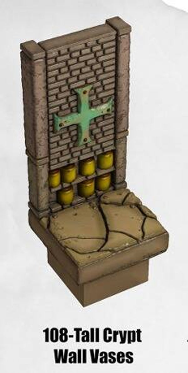 HG-108-Tall Crypt Wall Vases