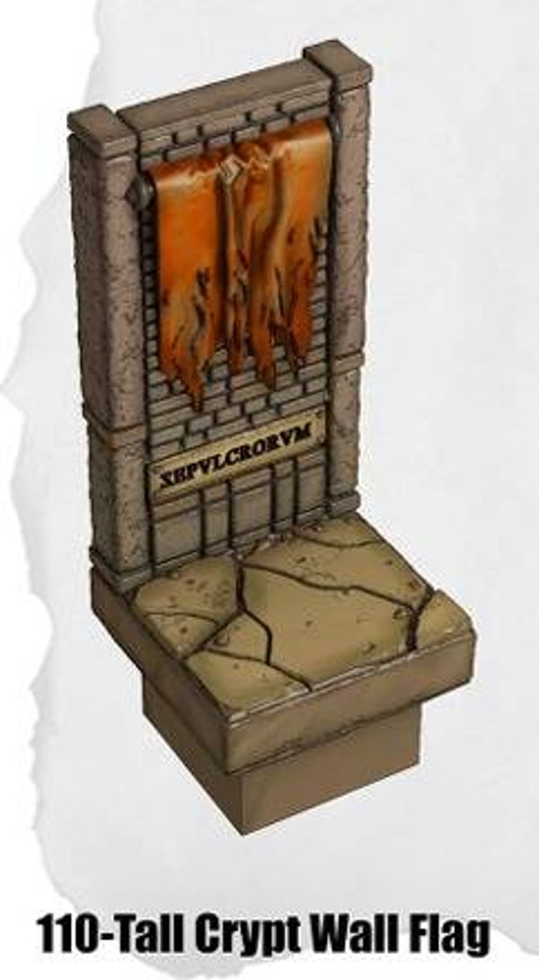 HG-110-Tall Crypt Wall Flag