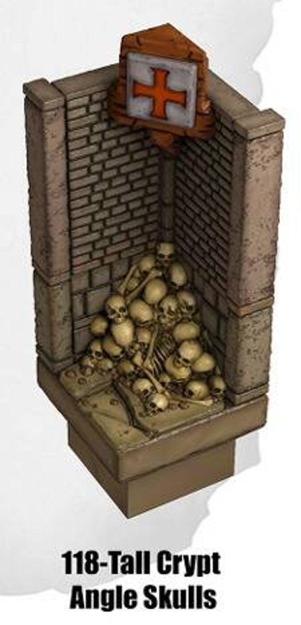 HG-118-Tall Crypt Angle Skulls