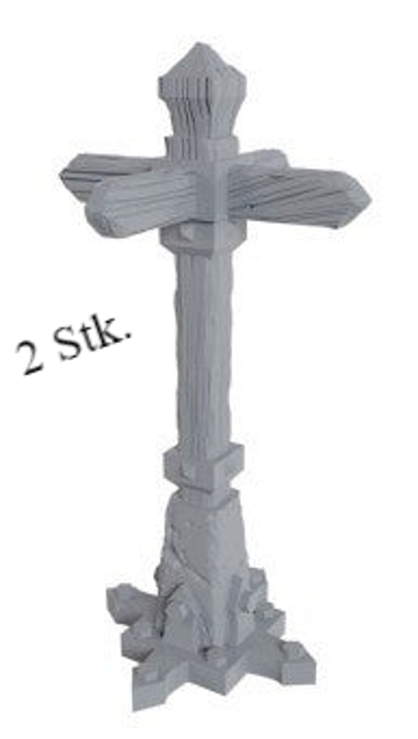 HXG-054-Street Props-2 Stk. Street Sign