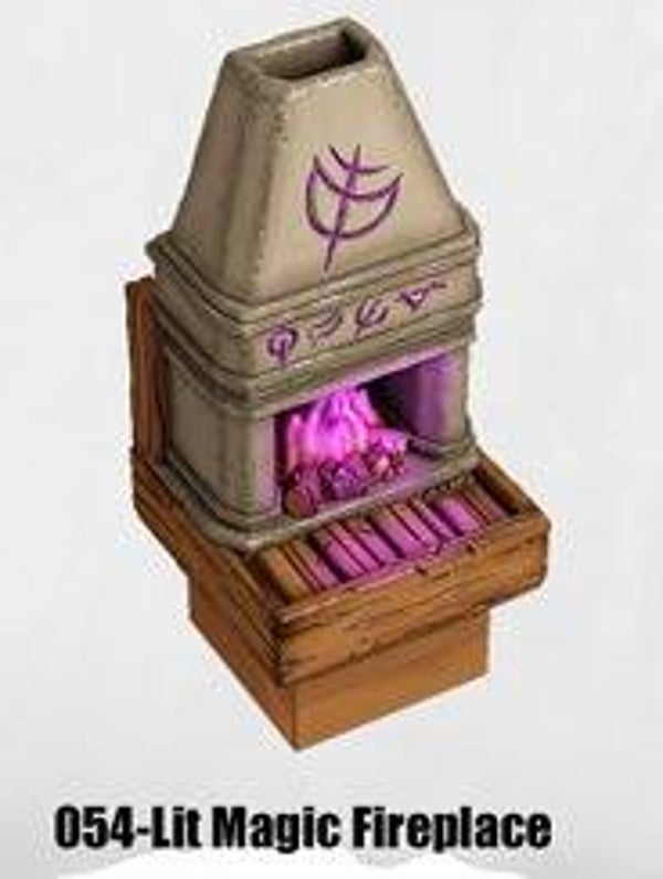MT2-055-Unlit Magic Fireplace