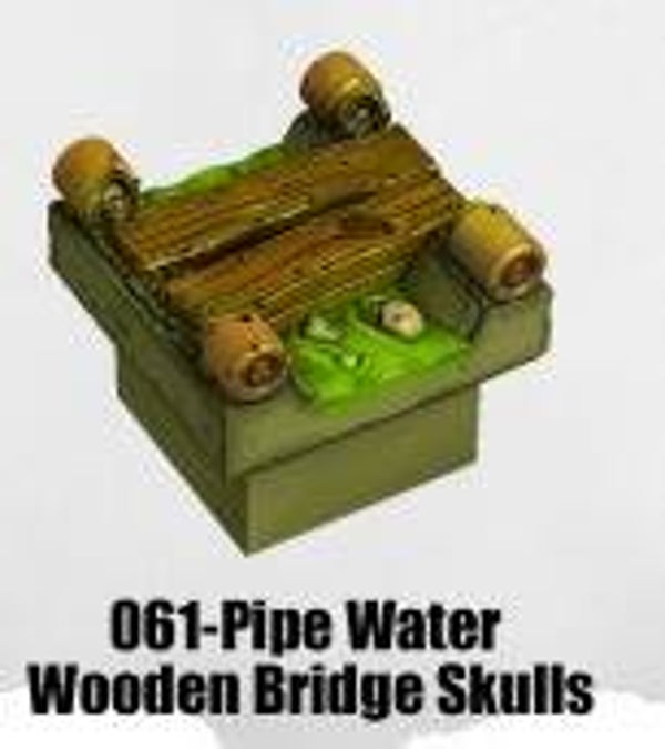 TS-061-Pipe Water Wooden Bridge Skulls