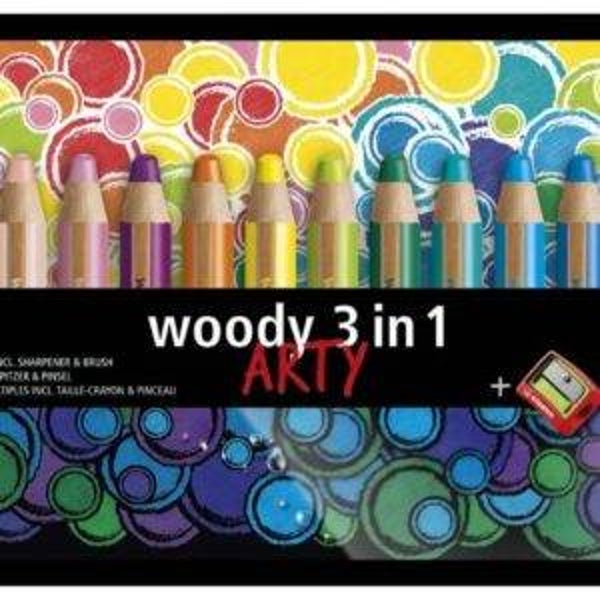 Stabilo ARTY woody (10 stuks incl puntenslijper)