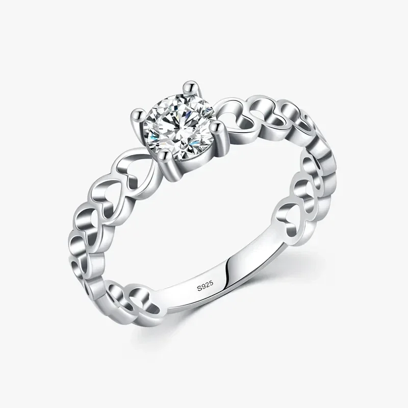 Anello con zirconi in argento 925 "Habibi"