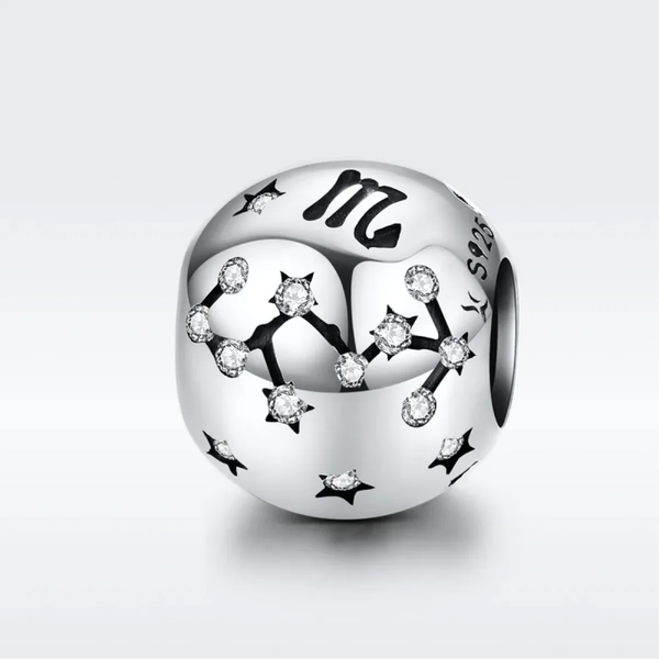 Charm con zirconi e argento sterling 925 "Scorpio"