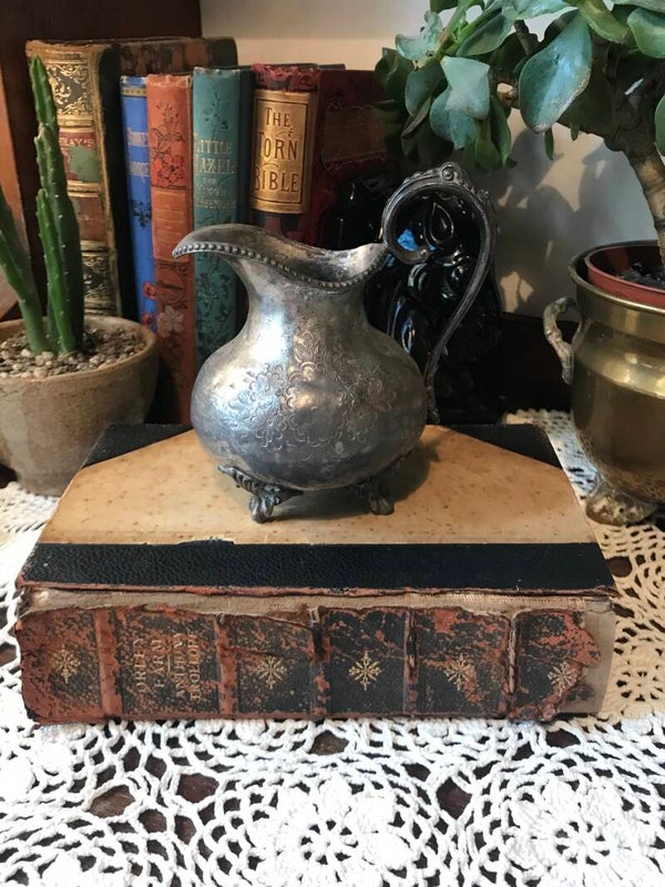 Decorative Silver Plated Creamer Jug