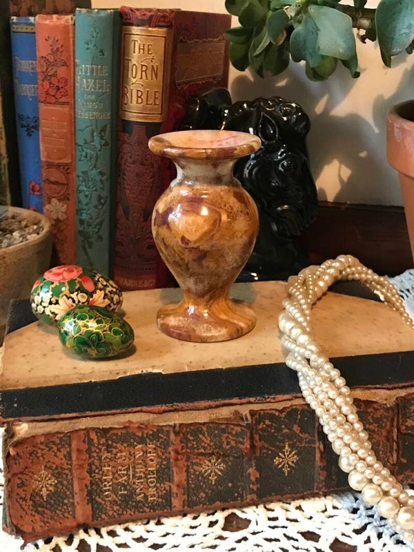 Beautiful Little Vintage Marble Vase