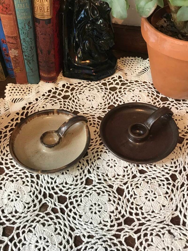 Handmade Stoneware Candle Holder