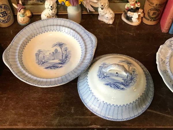 G. Phillips Staffordshire Ironstone Antique Lidded Tureen “Corinth”