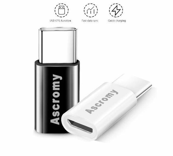 Adapter Micro Usb Naar Type C Oplader Wit Connectors voor Samsung Galaxy S8 S9 Plus Note 8 9 Leeco Type C Naar Usb-c Usbc Kabel