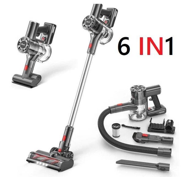 Steelstofzuiger draadloos 200 Watt 6 IN1 met accu -Zakloos- Hepa filter - Handstofzuiger - Kruimeldief