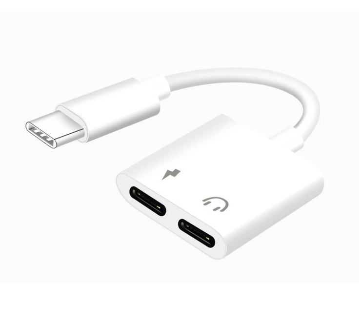 Type C Vrouwelijk Splitter - Dac 2 In 1 Snelle Lading en Audio Type USB C - Hoofdtelefoon Adapter