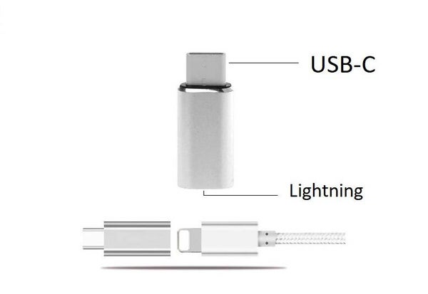 8 Pin Female Naar USB C Type C Male Adapter Converter Opladen Connector voor Galaxy S9 S8 Note 9/8 Xiao mi mi 8/6 mi 5 huawei mate 2