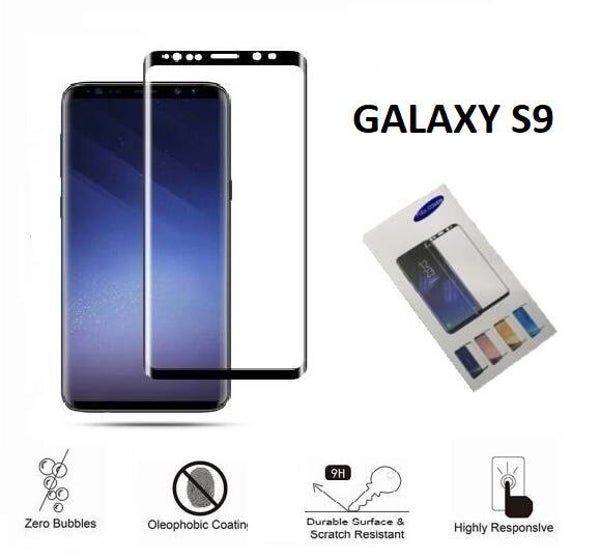 Samsung Galaxy S9 3D Glass screenprotector  Gehard Glas Bescherming Film