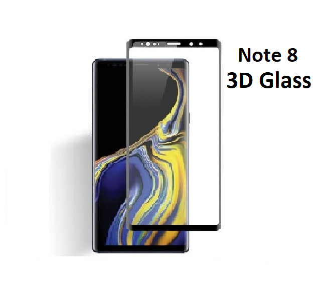 Samsung Galaxy Note 8 3D Glass screenprotector  Gehard Full Glas Bescherming Film