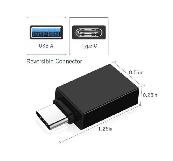 Ascromy  USB-C naar USB 3.0 Adapter OTG Voor Xiao mi mi 6 mi 8 mi 8 A2 samsung galaxy S8 S9 Plus Note 9 8 lg g6 Type C Type C OTG