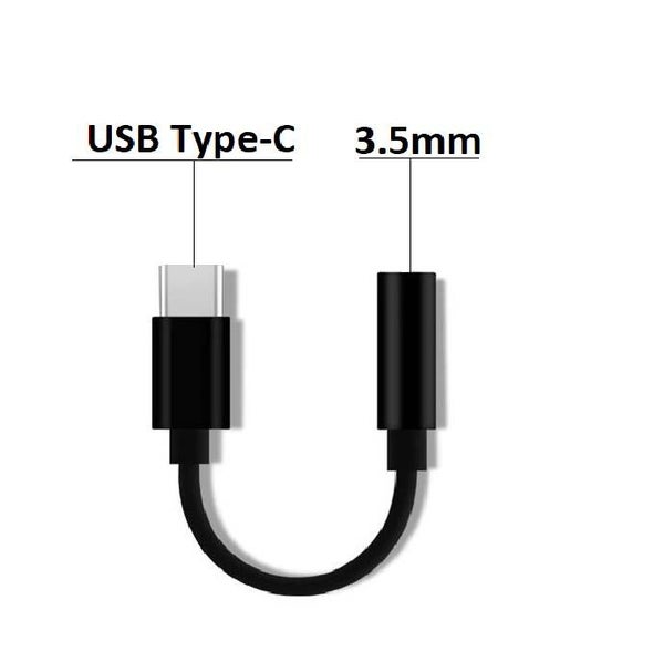 TYPE-C Audio Oortelefoon Adapter NAAR 3.5mm Hoofdtelefoon USB-C Converter 