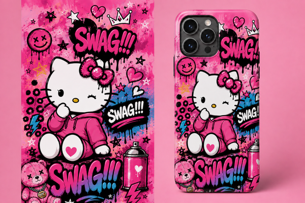 Etui na telefon "Kitty SWAG!!!"