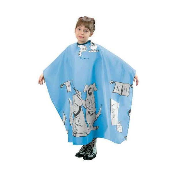 FOX BASIC LINE kinderkappersmantel blauw