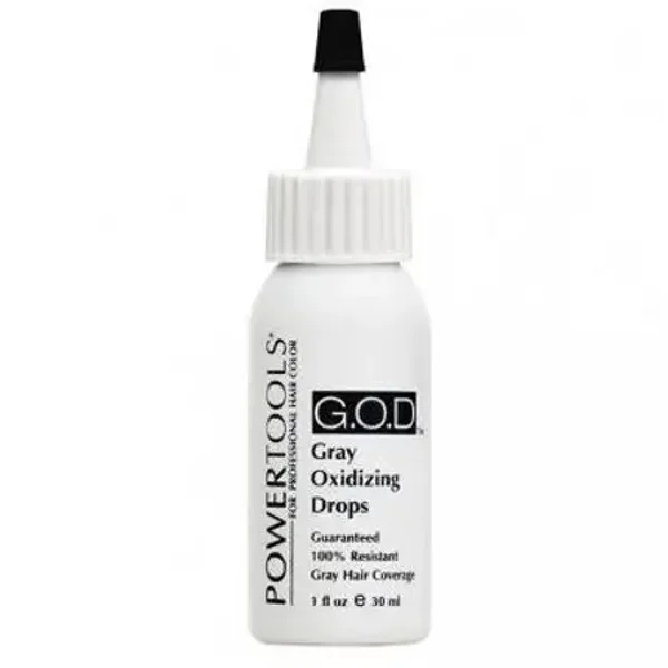 G.O.D druppels ter ondersteuning van het kleuren van grijs haar 30 ml