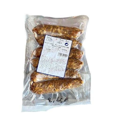 Saucisses porc sous vide