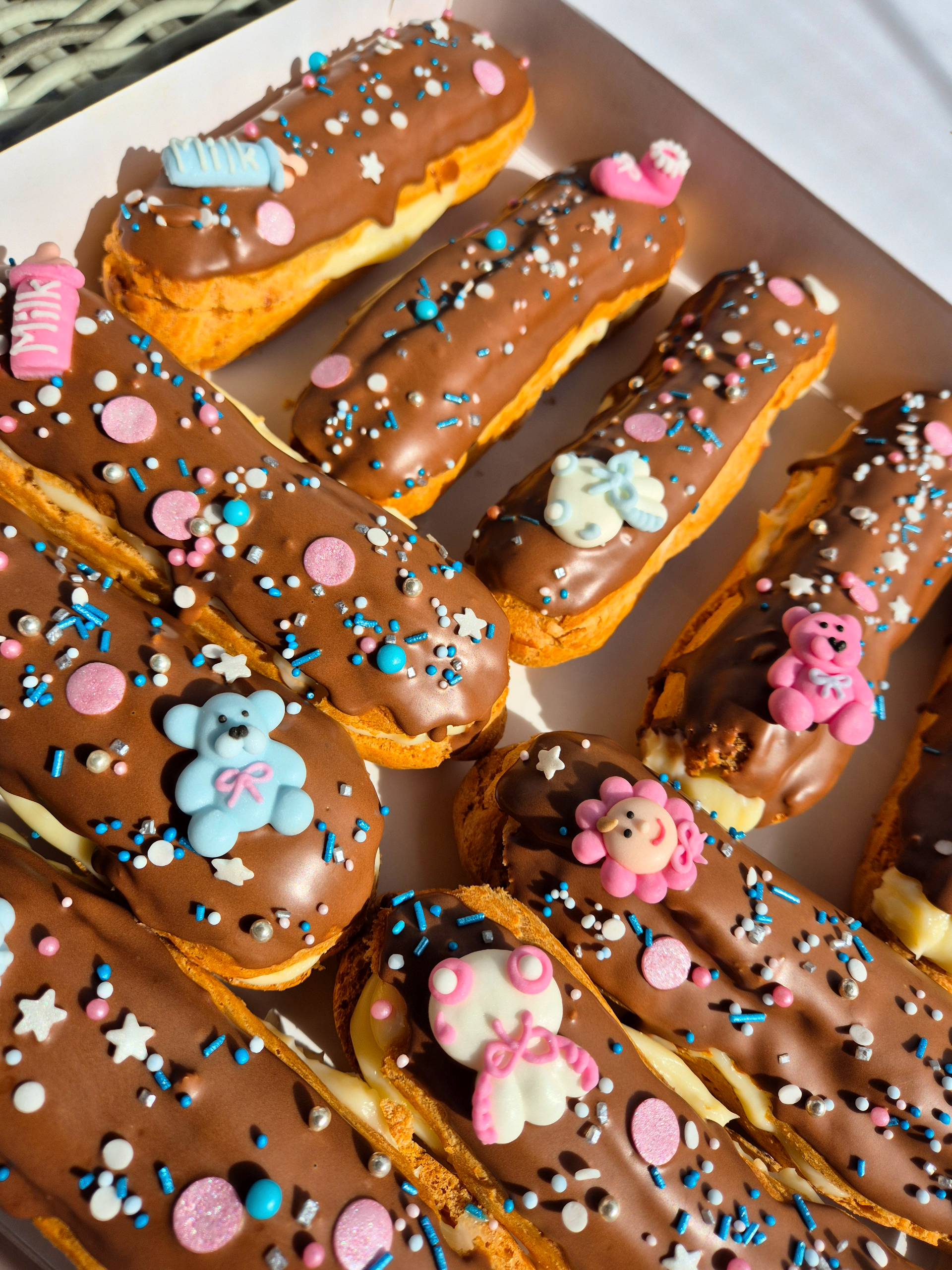 Gender Reveal Eclairs (8 stuks)