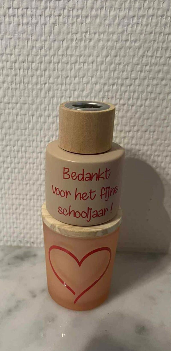 Setje licht roze