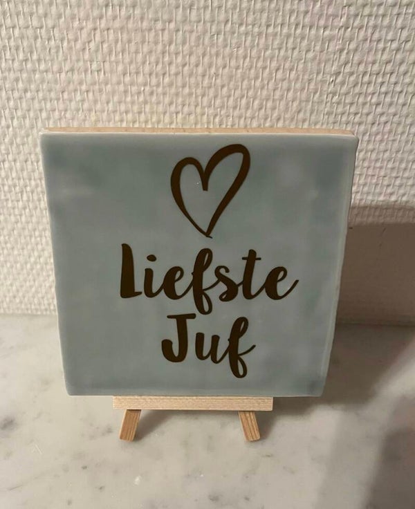Tegeltje voor de juf