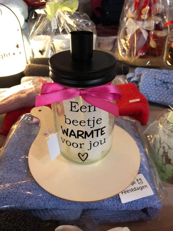Staan kaars met pot