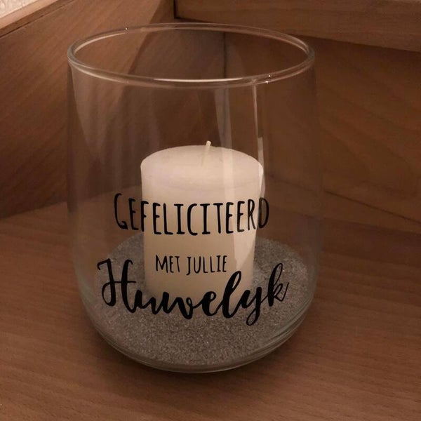 Windlicht huwelijk