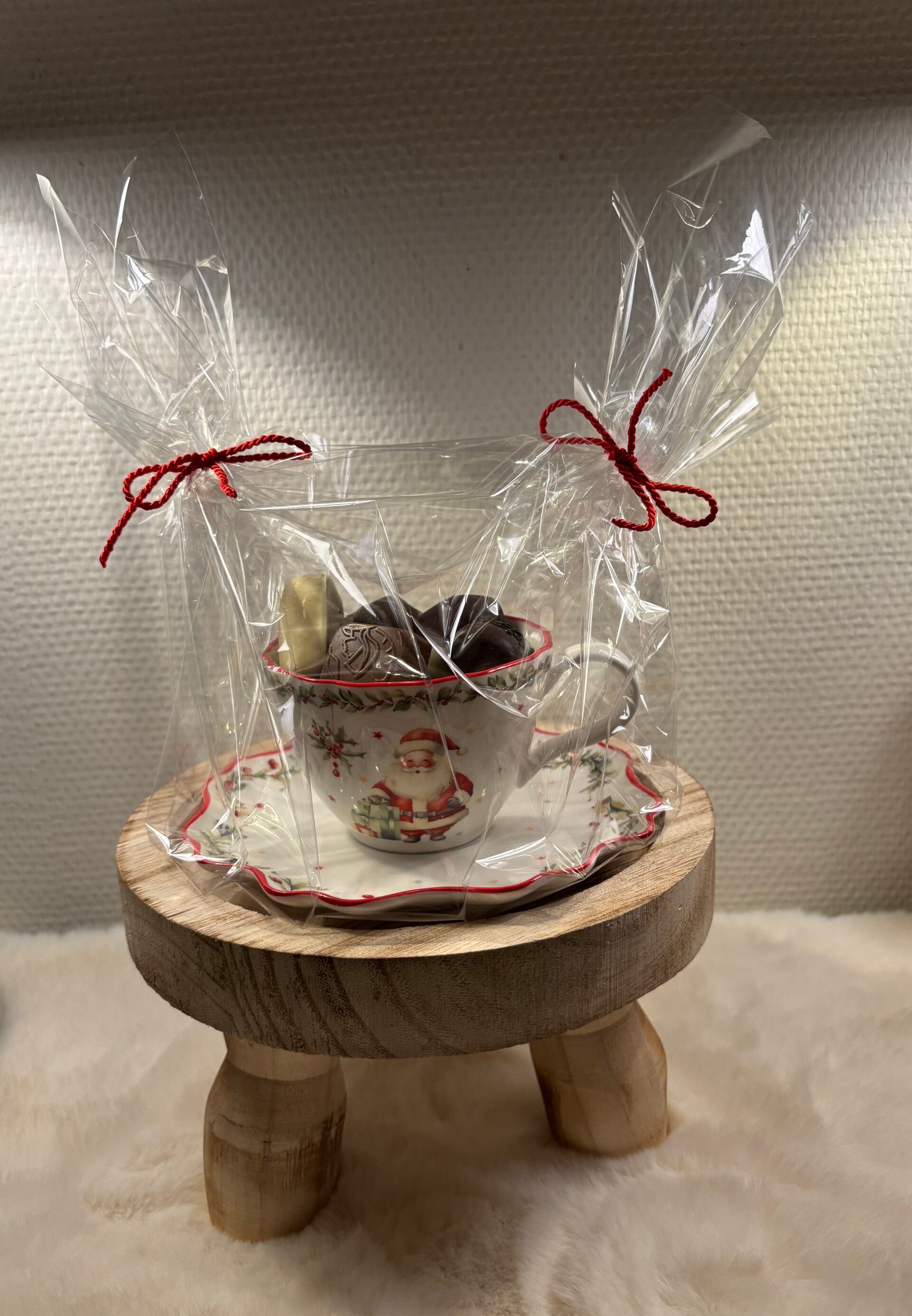 Tas met bordje kerst