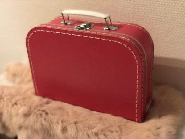 Kinderkoffertje donker roze 25cm
