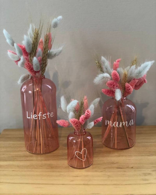 Liefste mama set van 3 roze